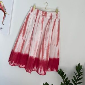 Anthropologie Ansley Tie-Dye Wrap Midi High Waist Wrap Skirt Size M NWT